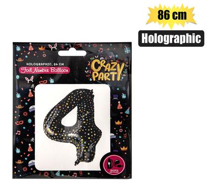 BALLOON HELIUM FOIL HOLO 4 86cm F-03 product image