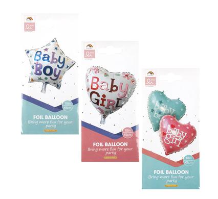 BALLOONS HELIUM FOIL 1PC BABY ASTD F-01 product image