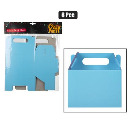 PARTY LOOT SNACK BOX 6PCE BLUE product image