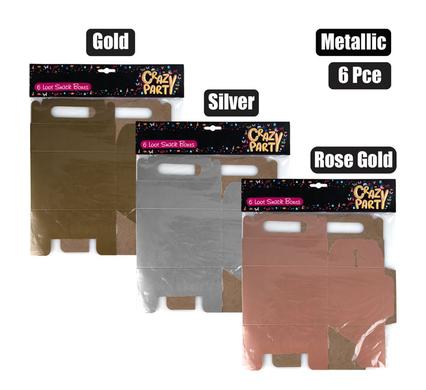 PARTY LOOT BOX 6PCE METALLIC product image