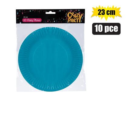 PARTY PLATES L/BLUE 23cm 10PC product image