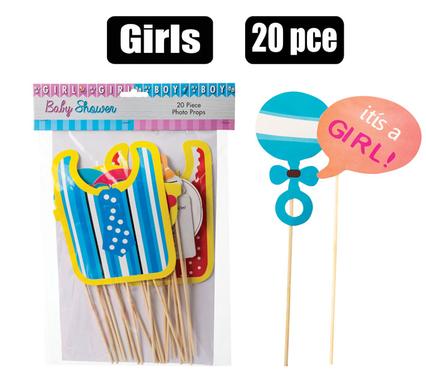 PARTY PHOTO PROP IT'S A GIRL 20PC product image