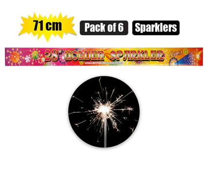 PARTY SPARKLERS 71cm PACK OF 6 product image