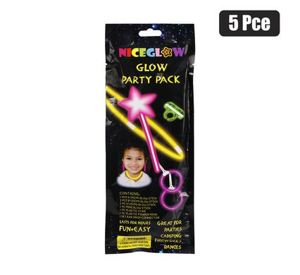 GLOW STICK PARTY PACK GIRLS 5PC product image