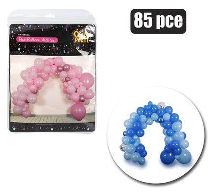 BALLOON ARCH DECOR PACK PINK/BLUE 85pc product image