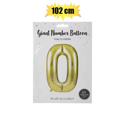 BALLOON HELIUM FOIL GOLD 0 102cm F-04 product image