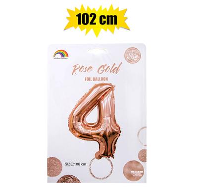 BALLOON HELIUM FOIL ROSE G 4 102cm F-04 product image