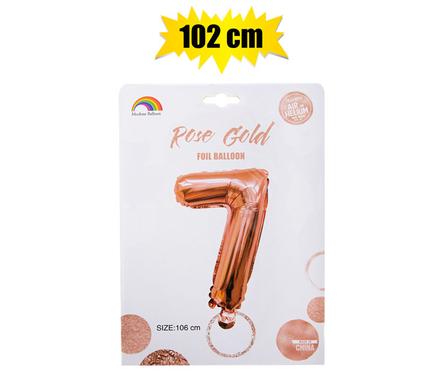BALLOON HELIUM FOIL ROSE G 7 102cm F-04 product image