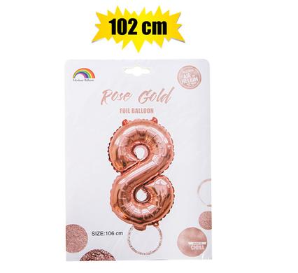 BALLOON HELIUM FOIL ROSE G 8 102cm F-04 product image