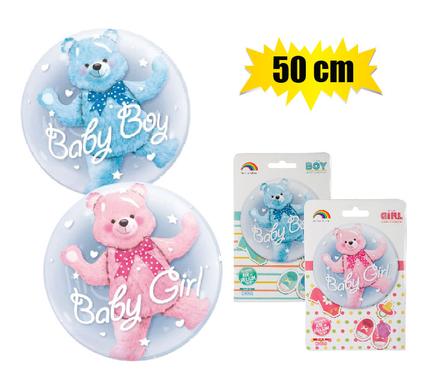BALLOON CLEAR BABY BOY/GIRL 50cm F-02 product image