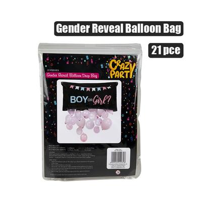 PARTY BALLOON BAG GENDER REVEAL 21PCS product image