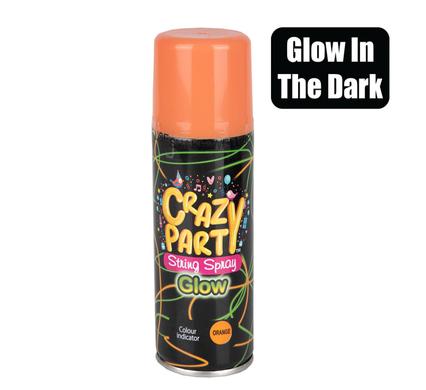 PARTY-SPRAY STRING GLOW IN DARK ORANGE product image