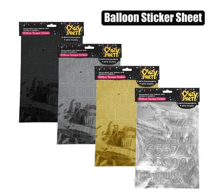 BALLOON TRANSFER STICKER SHEET product image