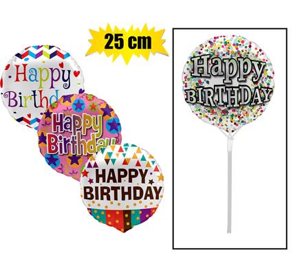 BALLOONS A/FILL BDAY-2 ASSTD 25cm product image