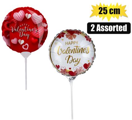 BALLOON AIR FILL W/STICK V-DAY 25cm product image