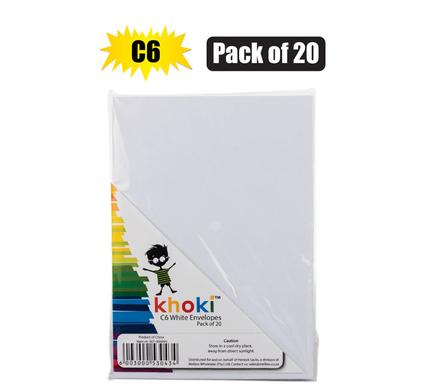 ENVELOPES WHITE 20PK C6 product image