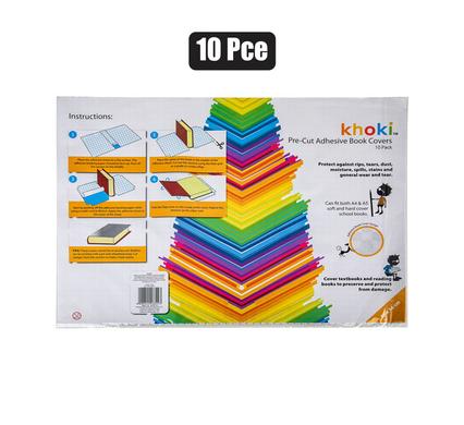 BOOK COVER A4 PRE-CUT ADHESIVE 10PC product image