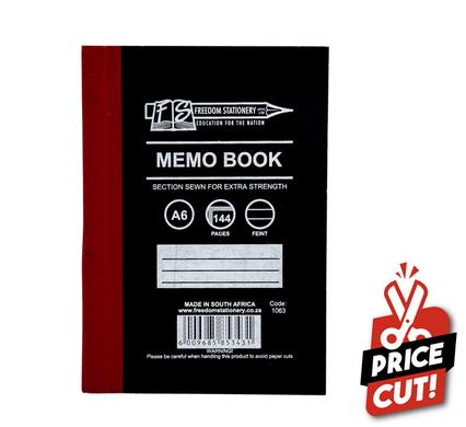BOOK HARD-COVER A6 144-PAGE MEMO product image