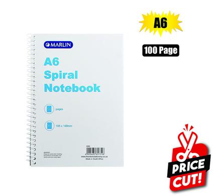 BOOK NOTE SPIRAL BOUND A6 100-PAGE product image