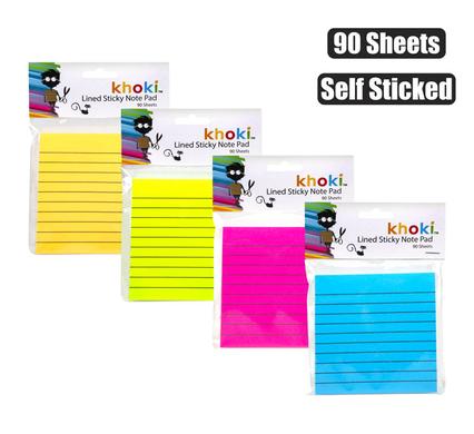 NOTE-PAD SELF-STICK RULED 90 SHEETS product image