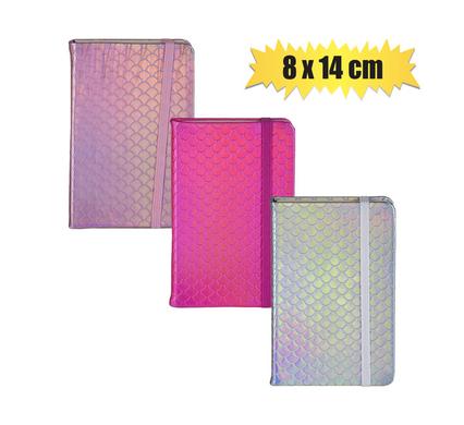 NOTEBOOK W/ELASTIC BAND PATTERN 8x14cm product image