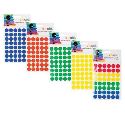 LABELS SELF ADHESIVE ROUND ASSTD COLOURS product image