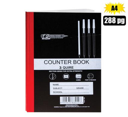 BOOK HARD-COVER A4 288-PAGE 3-QUIRE product image
