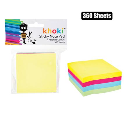NOTE-PAD SELF-STICK 360 SHTS COL ASSTD product image