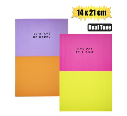 NOVELTY NOTEBOOK DUAL TONE 14  x 21cm product image