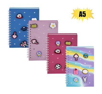 NOVELTY NOTEBOOK WITH CHARMS 160PG A5 product image