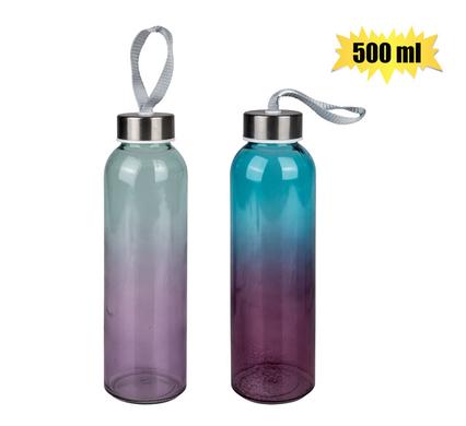 DRINKING-BOTTLE GLS MULTI COL 500ml ASST product image