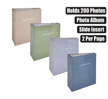 PHOTO ALBUM 200-PHOTO PASTEL ASSTD product image