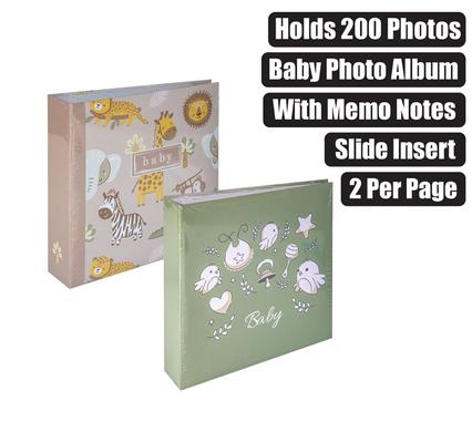 PHOTO ALBUM BABY 200-PHOTO PASTEL ASSTD product image