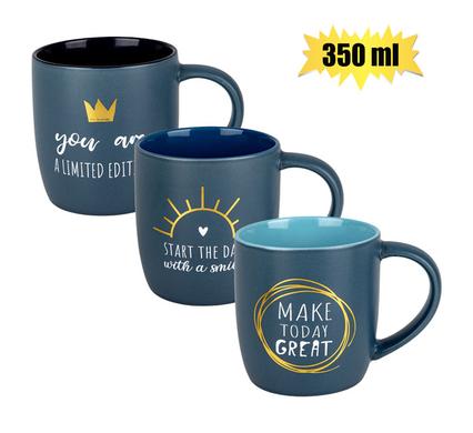 MUG DAILY TUBBY CHARC GOLD 350ml product image
