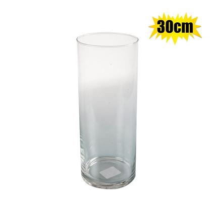 VASE GLASS FLORIST CYLINDAR 30CM CLEAR product image