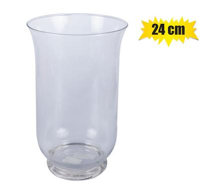 VASE GLASS CLEAR HURRICANE 24cm product image