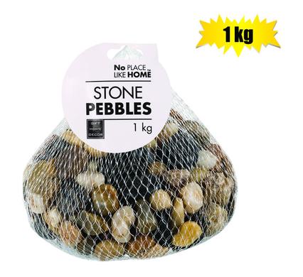 PEBBLES RIVERSTONES 1kg MIXED-COL product image