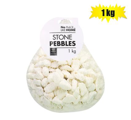 PEBBLES RIVERSTONES 1kg WHITE product image