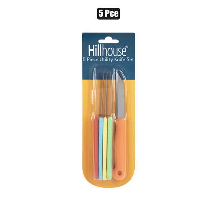 KNIFE-SET 5PC UTILITY COLOURS  HILLHOUSE product image