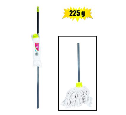 MOP COTTON HEAD 225g 1.2m HDLE GREY/LIME product image