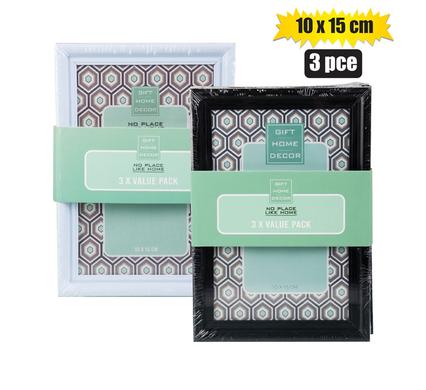 PICTURE-FRAME PL 3-PACK 10X15CM ASSTD product image