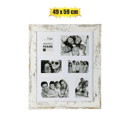 PICTURE-FRAME COLLAGE MDF 6HOLE STRESSED product image