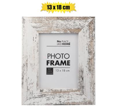 PICTURE-FRAME MDF WHITE STRESSED 13x18cm product image