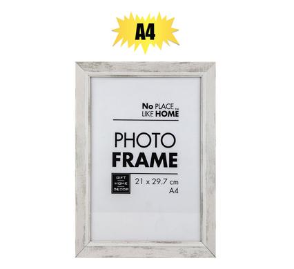 PICTURE-FRAME CERT MDF A4  DUSTY WHITE product image