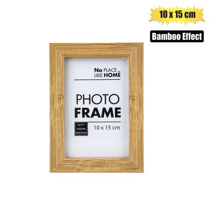PICTURE FRAME MDF BAMBOO EFFECT 10x15cm product image