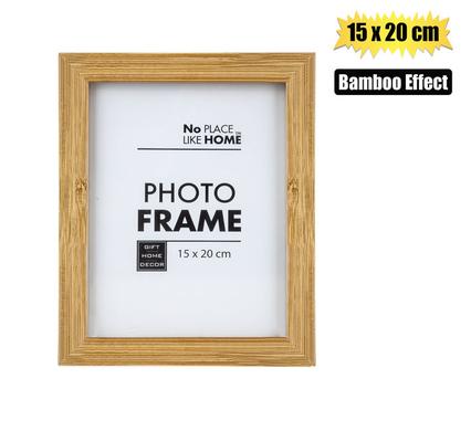 PICTURE FRAME MDF BAMBOO EFFECT 15x20cm product image