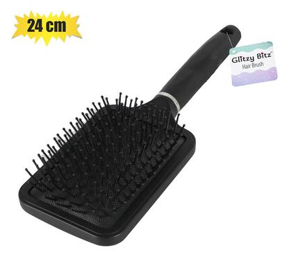 HAIR BRUSH BLACK PADDLE WIDE 24.5cm product image