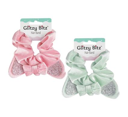 HAIR BAND SCRUNCHIE DOUBLE BOW product image