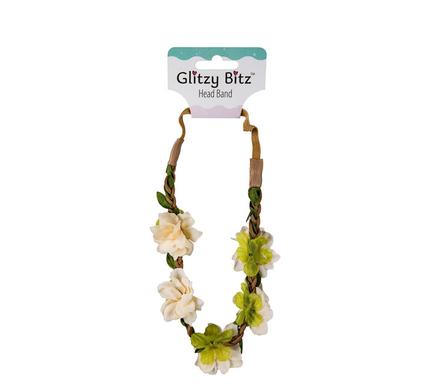 HAIR BAND WITH FLOWERS ELASTICATED product image