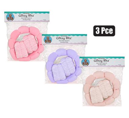 HAIR ALICE BAND & WRIST BAND SET 3PC product image